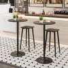 COSTWAY Tavolino alto Ø 60 cm, 2 in 1: tavolo da bar e Anteprima dell’immagine prodotto 2