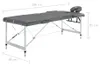 vidaXL Massagetisch mit 3 Zonen Aluminiumrahmen Anthrazit Produktbild-Vorschau 7