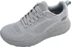 A single gray Skechers Bobs Sport Squad Chaos women's training shoe is shown from a side angle against a white background. Voir les images du produit