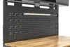 115 cm lange Werkbank mit Holzwerkblatt, hinterer Wand mit Produktbild-Vorschau 15