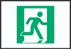Rettungsweg rechts Symbol A2 Rückseite selbstklebend Schild Produktbild-Vorschau 1