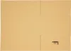 A flat, unfolded cardboard box. Produktbild-Vorschau