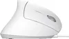 A white ergonomic mouse is shown from the side against a white background. Anteprima dell’immagine prodotto