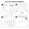 ZMH Deckenlampe LED Deckenleuchte Flach  Schlafzimmerlampe Produktbild-Vorschau 9