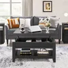 A living room scene with a sofa, coffee table, and side tables. Produktbild-Vorschau