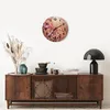 Wanduhr - Rund - Glasuhr - Wiese Blumen Sonne - 40x40cm - Produktbild-Vorschau 7