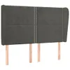 vidaXL Kopfteil mit Ohren Dunkelgrau 147x23x118/128 cm Samt Produktbild-Vorschau 11