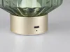 LED-Tischlampe - H 19 cm - Grün - Messingfarben - Glas - Produktbild-Vorschau 8