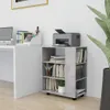 vidaXL Mobilná skrinka Betónová sivá 60x35x75 cm Drevo Náhľad obrázku produktu 2