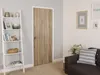 A room interior with a ladder shelf next to a door and a sofa on the right. Produktbild-Vorschau