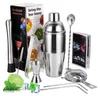 7-teiliges Set Cocktail Set aus Edelstahl – Hochwertiges Produktbild-Vorschau 1