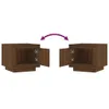vidaXL Table basse marron imitation chêne 51x50x45 cm Bois Voir les images du produit 10