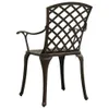 A single bronze-colored chair with a lattice backrest is shown from the back against a white background. Náhľad obrázku produktu