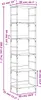 vidaXL Bücherregal Grau Sonoma 50x33x188,5 cm Holzwerkstoff Produktbild-Vorschau 7