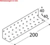 Montagewinkel. KM 15, 40x40x200 - Packung mit 1 Stück Produktbild-Vorschau 3