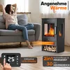 Kominek elektryczny TRESKO® z ogrzewaniem wraz z pilotem Podgląd zdjęcia produktu 3