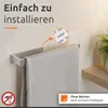 ECENCE Handtuchhalter ohne Bohren selbstklebend gebürstet Produktbild-Vorschau 5
