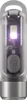 A close-up studio shot of a small, clear flashlight with a silver base and a gray power button. Podgląd zdjęcia produktu