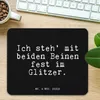 Mr. & Mrs. Panda Mauspad Ich steh' mit beiden... - Schwarz Produktbild-Vorschau 2