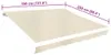 vidaXL Náhradný materiál na markízu, krémová farba, 330x245 Náhľad obrázku produktu 3
