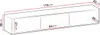 MIRJAN24 TV-Lowboard TV-Lowboard Oro I mit 3 Klappen, Produktbild-Vorschau 6