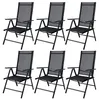 CASARIA® 6x Chaises de jardin pliantes aluminium 120kg Voir les images du produit 1