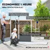 Outsunny Abri de jardin 2,54 m² cabane de jardin extérieur Voir les images du produit 6