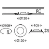 LED Einbauleuchte IP44 6W 600 lm 4000 K weiß Ø 12/10,8 cm Produktbild-Vorschau 6