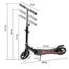 Big Wheel Scooter bis 100kg,Klapproller für Jugendliche und Produktbild-Vorschau 6