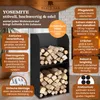 BLACK OAK Kaminholzregal YOSEMITE 80×40×30cm – Stahl Produktbild-Vorschau 3