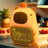 Capybara Réveil Veilleuse de bureau Minuteur Snooze LED USB Voir les images du produit 8