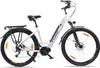A white electric bicycle is shown against a white background. Produktbild-Vorschau