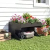 Outsunny Garage für Mähroboter mit Pflanzkasten, Garage für Produktbild-Vorschau 2