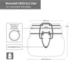 Diagram showing the dimensions and components of a Bormioli FIDO 0.5 Liter jar. Produktbild-Vorschau