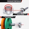 Diagrams illustrating the features of a dumbbell set. Produktbild-Vorschau