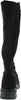 A side view of a black boot. Voir les images du produit