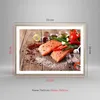 Gerahmtes Poster - Rahmen in heller Eiche - Lachs Fisch Produktbild-Vorschau 5