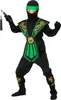 Kinder Kostüm Kombat Ninja in grün - Kostümset Kämpfer, Produktbild-Vorschau 4