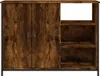 vidaXL Příborník kouřový dub 100x33x75 cm odvozený výrobek Náhled obrázku produktu 6