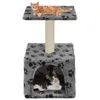 vidaXL Arbre à chat en sisal 55 cm Gris Impression de Voir les images du produit 8