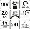 Akumulátorová okružná píla 18 V, 165 mm (1x akumulátor Náhľad obrázku produktu 5