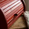 Großer Holz-Brotkasten Rot 40x29x18cm – Brotkorb für Produktbild-Vorschau 5