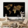 MuchoWow® - Leinwandbilder - Weltkarte - Gold - Luxus - Produktbild-Vorschau 7