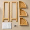 Eckregal aus Bambus für das Badezimmer, 23 x 23 x 61 cm Produktbild-Vorschau 11