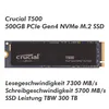 SSD  500GB Crucial M.2  (2280)  T500 Gen4 NVMe PCIe intern Anteprima dell’immagine prodotto 9