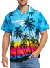 King Kameha Hawaiihemd "Beach" in Türkis Herren Hawaii-Hemd Produktbild-Vorschau 3