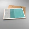 Gerahmtes Poster - Rahmen in heller Eiche - Abstraktion Produktbild-Vorschau 3