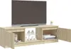 vidaXL TV skříňka s LED světly dub Sonoma 120x30x36 cm Náhled obrázku produktu 3