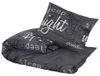 vidaXL Posteľná súprava Black 200x220 cm Bavlna Náhľad obrázku produktu 3