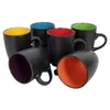 Ensemble de 6 tasses à café noires mates à l'intérieur Voir les images du produit 1